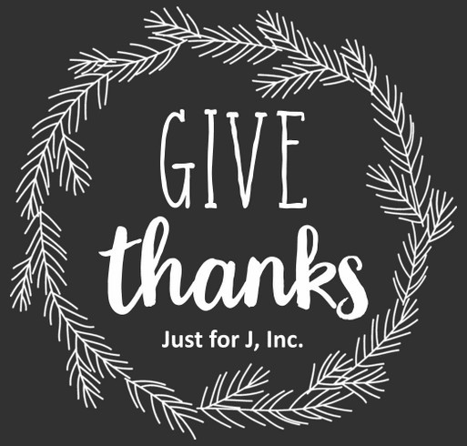 Give Thanks with J shirt design - zoomed