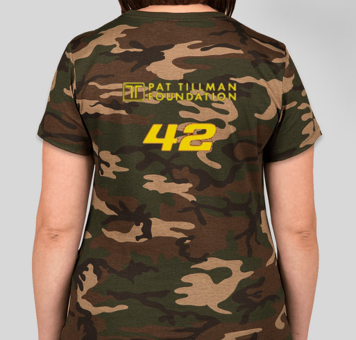 Pat Tillman Foundation TOUCHDOWNS FOR TILLMAN! Fundraiser - unisex shirt design - back