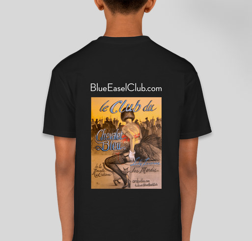 Support Blue Easel Club Artist Education and Organization Expansion in 2024 Fundraiser - unisex shirt design - back