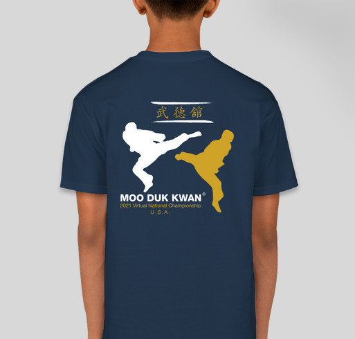 2021 Moo Duk Kwan® U.S.A. Virtual National Championships Apparel - Youth Fundraiser - unisex shirt design - back