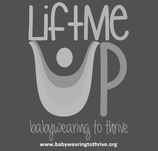 Lift Me Up: Babywearing to Thrive Vintage Sweatshirts shirt design - zoomed