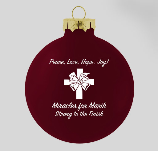 Miracles for Marik Holiday Ornament Fundraiser! Fundraiser - unisex shirt design - front