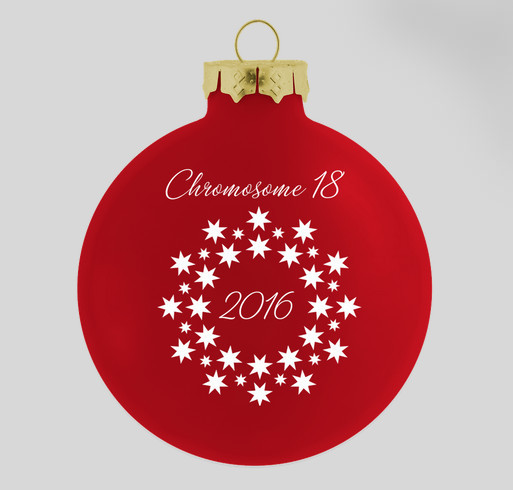 2016 Chromosome 18 Christmas Ornament Fundraiser - unisex shirt design - back