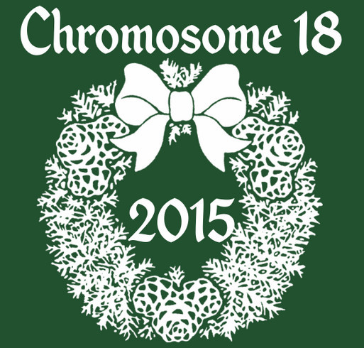 Chromosome 18 Christmas Ornament 2015 shirt design - zoomed
