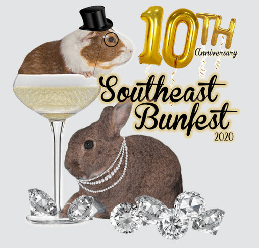 10th Anniversary Southeast Bunfest shirt design - zoomed