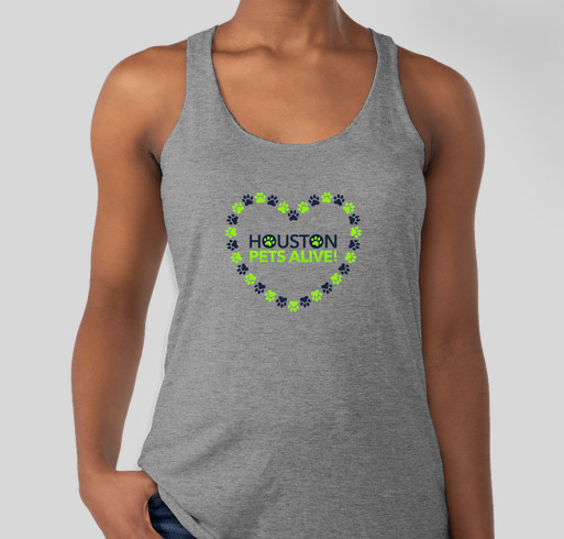 Houston Pets Alive Tank Tops Fundraiser - unisex shirt design - front