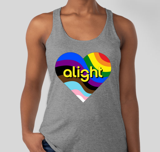 Alight Pride Fundraiser for The Montrose Center Fundraiser - unisex shirt design - front