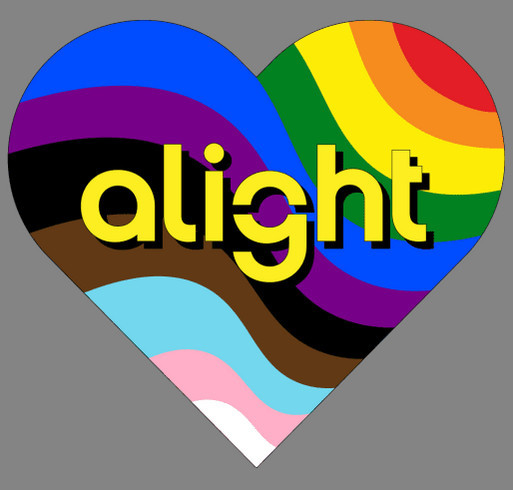 Alight Pride Fundraiser for The Montrose Center shirt design - zoomed