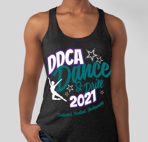 DDCA 2021: Dedicated, Resilient, Unstoppable Fundraiser - unisex shirt design - front