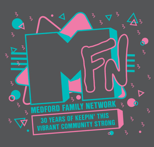 Celebrating 30 years of the MFN! shirt design - zoomed