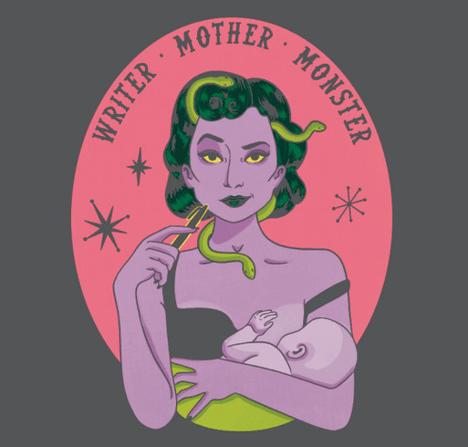 Writer Mother Monster shirt design - zoomed