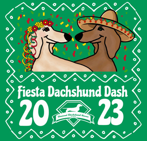 Fiesta Dachshund Dash 2023 shirt design - zoomed