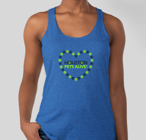 Houston Pets Alive Tank Tops Fundraiser - unisex shirt design - front