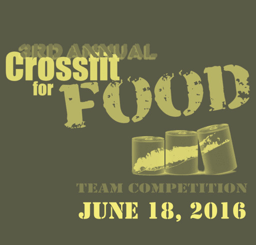 3rd Annual CrossFit for Food shirt design - zoomed