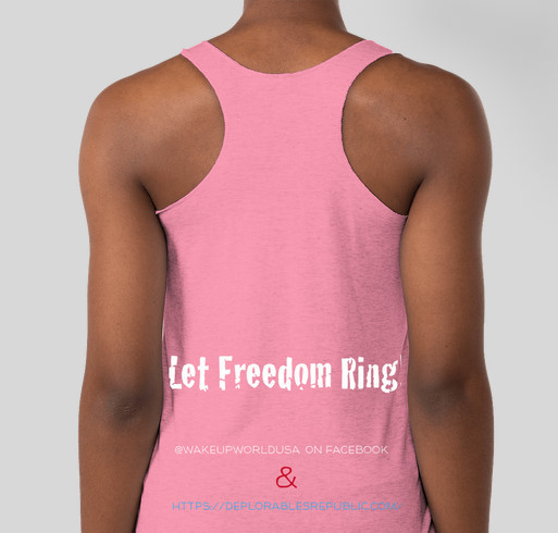 Wake Up, America! Fundraiser - unisex shirt design - back