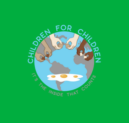 Children for Children shirt design - zoomed
