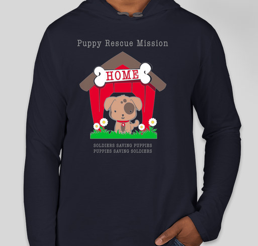 Puppy Rescue Mission Fundraiser - unisex shirt design - front