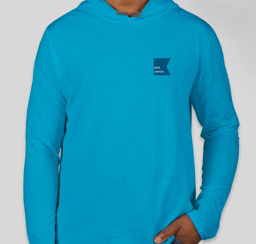 Anchored in Learning - Long Sleeve T-Shirt w/Hood (Youth, Unisex and Ladies Cut) Fundraiser - unisex shirt design - front