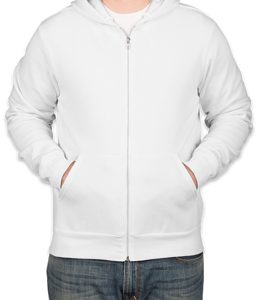 white soft hoodie