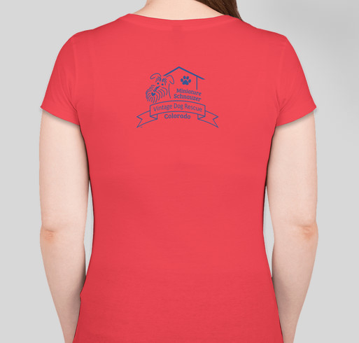 Vintage Dog Rescue - "Love, Home Schnauzers" Apparel Fundraiser - unisex shirt design - back