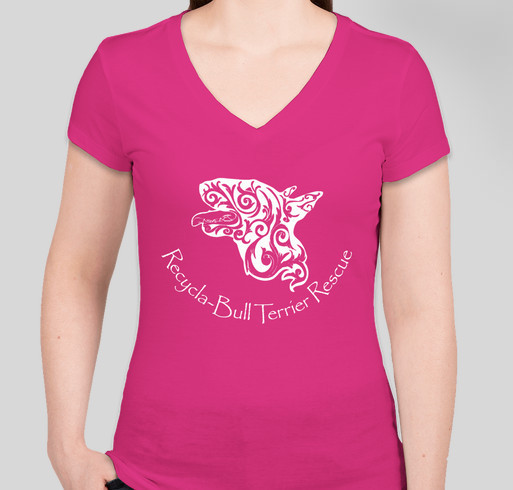 Recycla-Bull Terrier Rescue Fundraiser - unisex shirt design - front