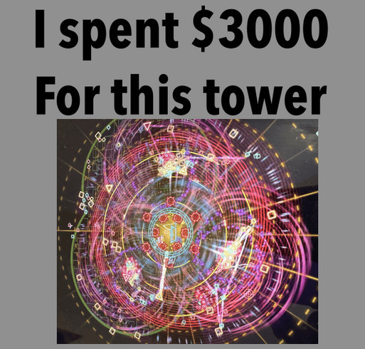 Hoodie for tower! shirt design - zoomed