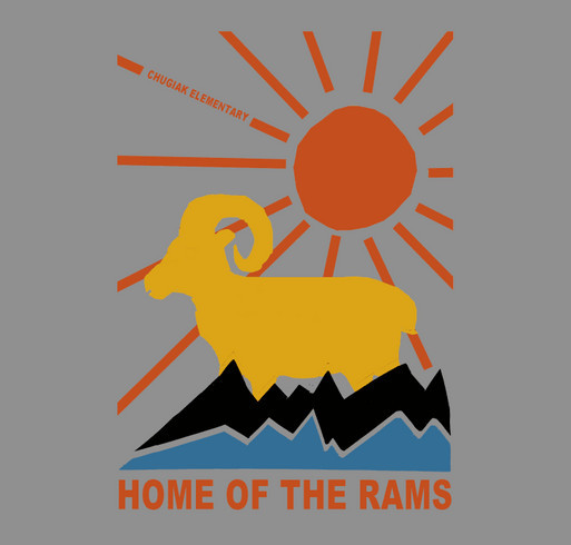 Chugiak Elementary 21/22 Spirit Wear - Home of the Rams shirt design - zoomed