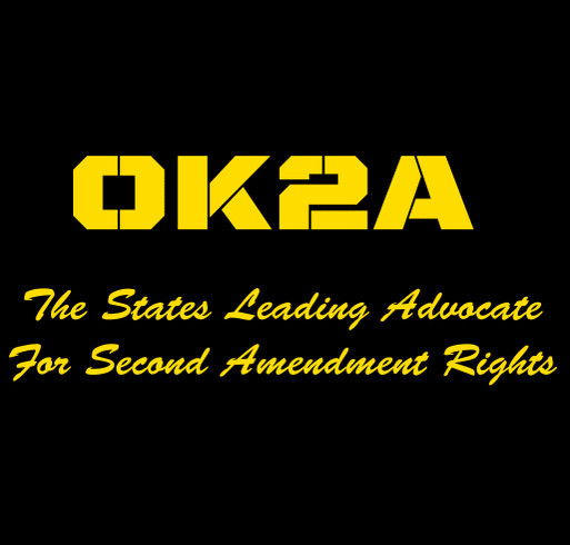 Oklahoma Second Amendment Association shirt design - zoomed