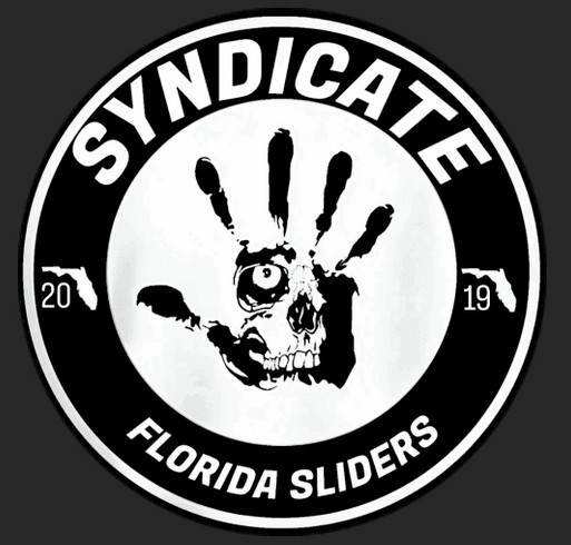 Slider’s Syndicate Apparel shirt design - zoomed