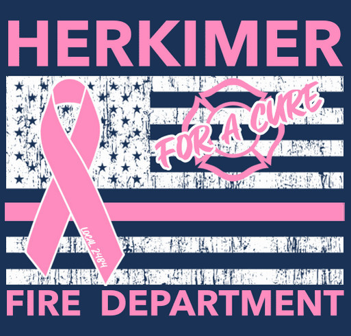 Herkimer Fire Department Local 2484 – Breast Cancer Awareness T-Shirt Fundraiser shirt design - zoomed