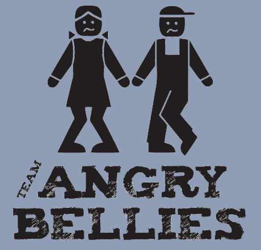 Team Angry Bellies shirt design - zoomed