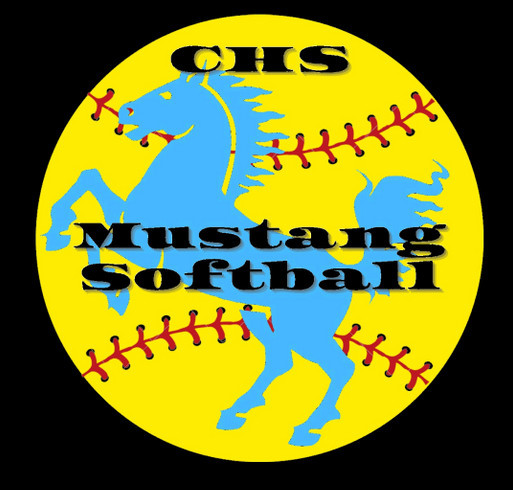 Mustang Softball spirit wear and fundraiser! shirt design - zoomed