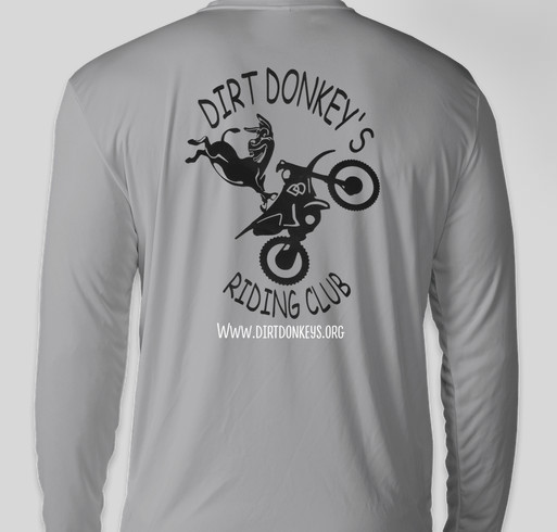 Support the Dirt Donkeys and get out and ride. Fundraiser - unisex shirt design - back
