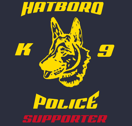Hatboro Police K9 Unit shirt design - zoomed