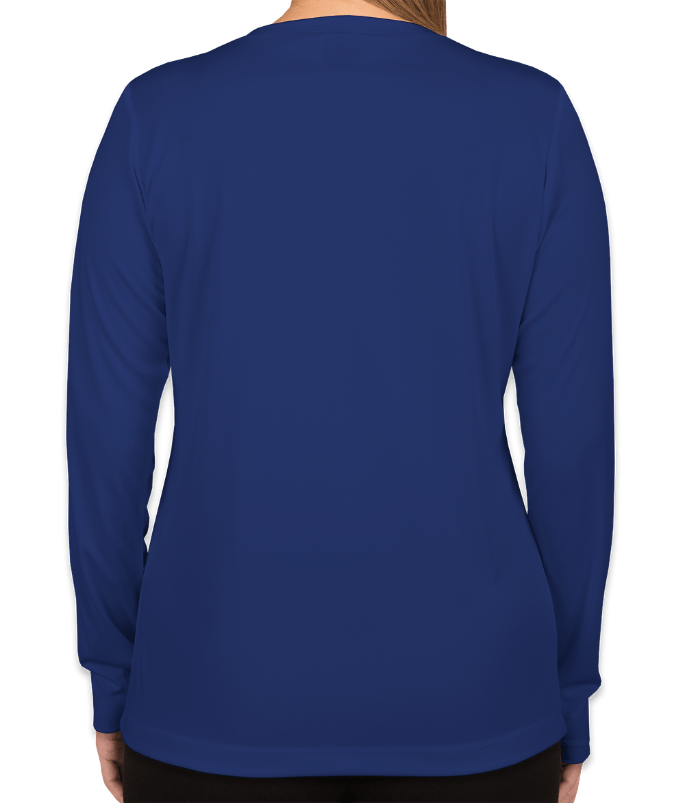 Women's V-neck SS and LS shirts Fundraiser - unisex shirt design - back