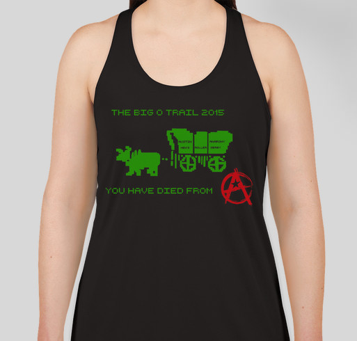 Austin Anarchy Roller Derby - Big O Travel Fund 2015 Fundraiser - unisex shirt design - front