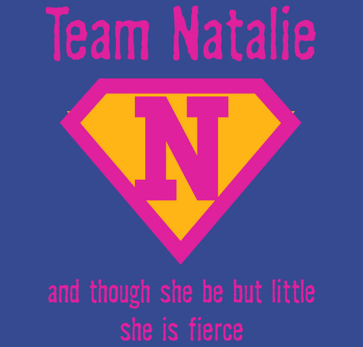 Team Natalie shirt design - zoomed