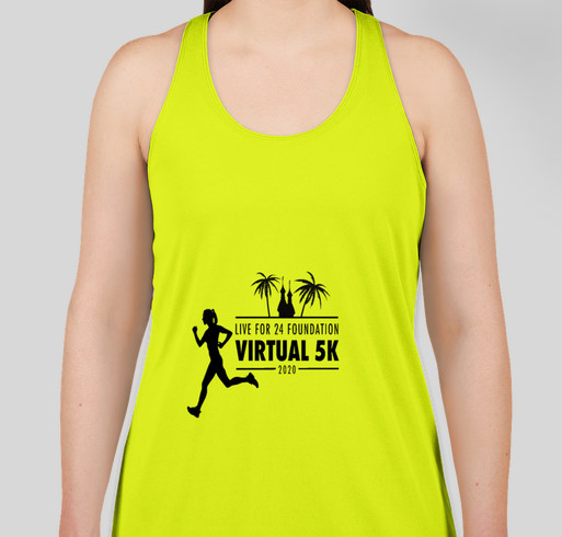 Livefor24 Virtual 5K Race Shirts Fundraiser - unisex shirt design - front