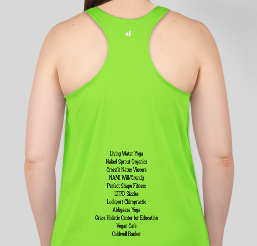 Yoga Triathlon Saturday May 26th 2018 Dellwood Park, Lockport Illinois Fundraiser - unisex shirt design - back