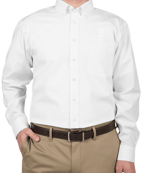 Devon & Jones Solid Dress Shirt - White