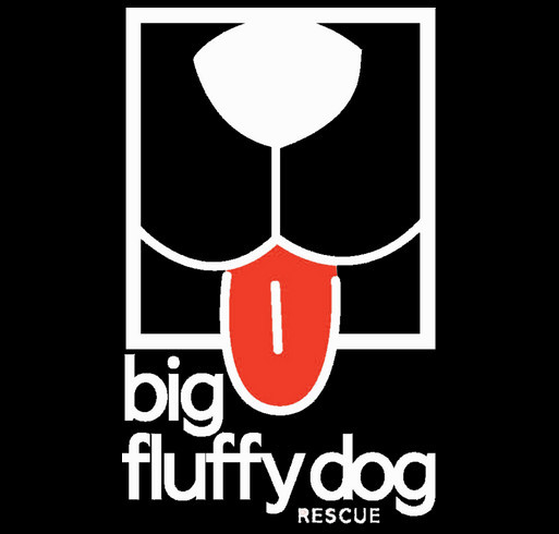 Big Fluffy Dog Rescue Rain Jackets shirt design - zoomed