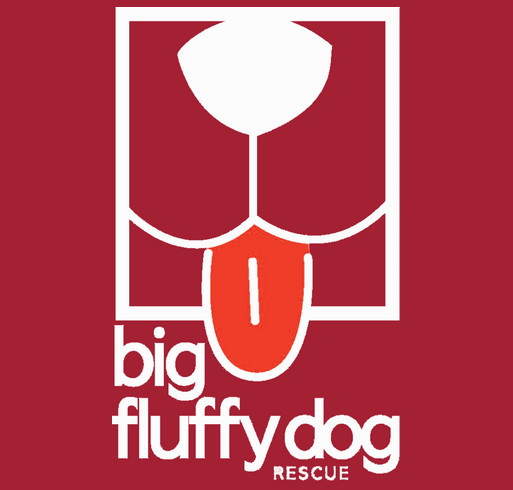 Big Fluffy Dog Rescue Rain Jackets shirt design - zoomed