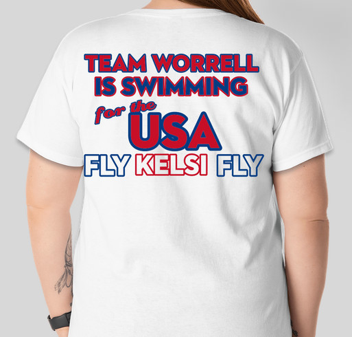 Team Worrell: Rio Bound Fundraiser - unisex shirt design - back