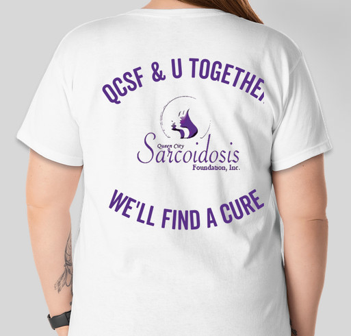 Purple Snowflakes In The Fight To Win Fundraiser - unisex shirt design - back
