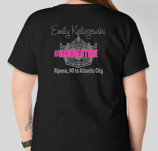 Miss America Fundraiser for Miss Michigan 2015, Emily Kieliszewski's Team Fundraiser - unisex shirt design - back