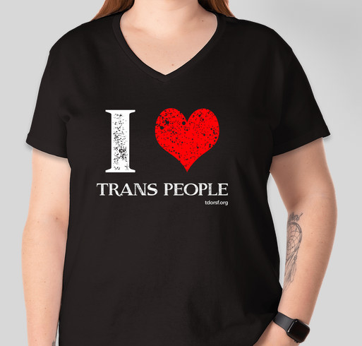 Show your love for TRANS people! Fundraiser - unisex shirt design - small