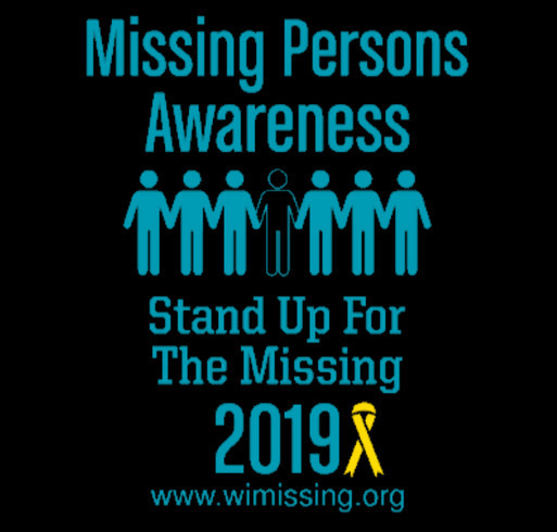 2019 Missing Persons Awareness Campaign shirt design - zoomed