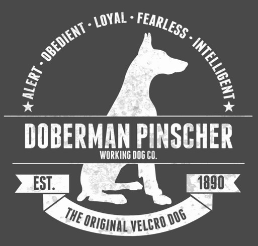 Georgia Doberman Rescue Fundraiser shirt design - zoomed