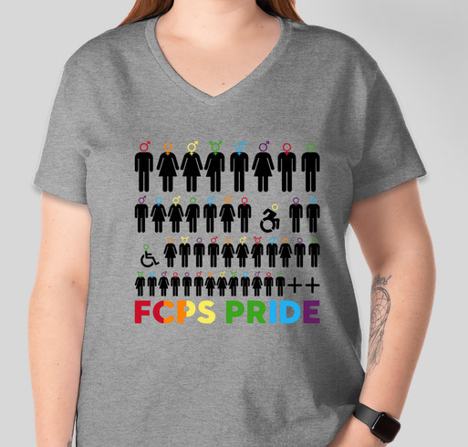 FCPS PRIDE - Spring 2023 Fundraiser - unisex shirt design - front