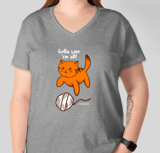 Gotta Save 'Em All! Fundraiser - unisex shirt design - front
